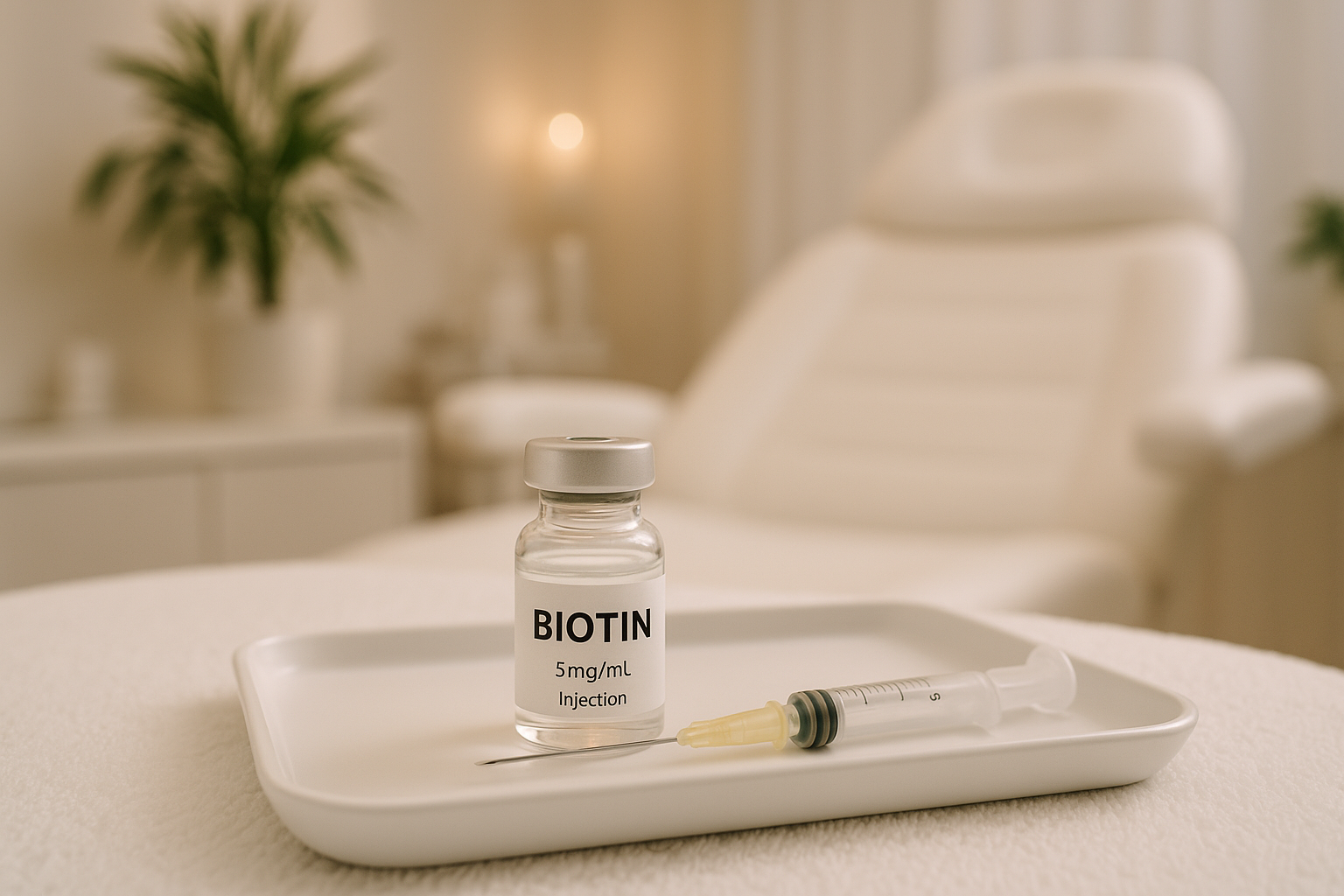 visual for a biotin injection